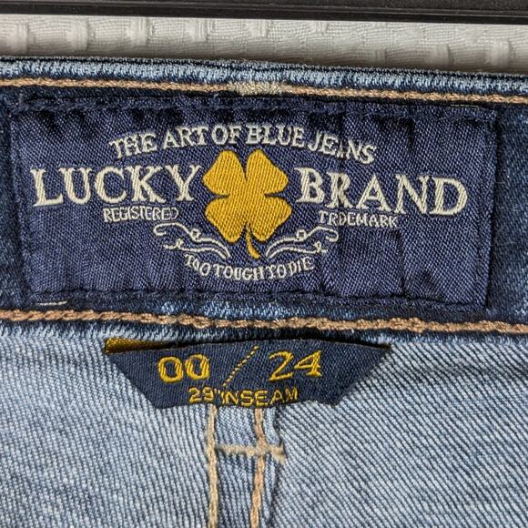 Lucky Brand 00/24 Hayden Women’s Jeans 29x29 Blue Denim Stretch Mid Rise Y2K - Picture 5 of 6